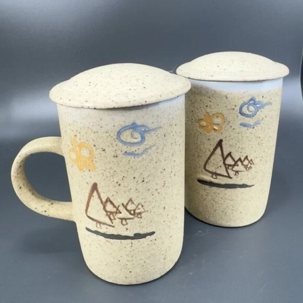 Ceramic Mugs vintage hand